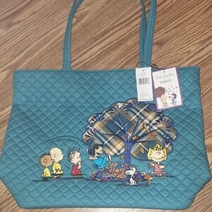 Vera Bradley Blue Quilted Tote Bag